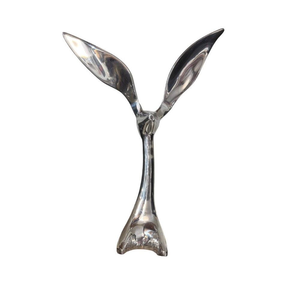 Lunares San Francisco Small 15" Silver Jackrabbit Modern Fauna Collection Sculpt